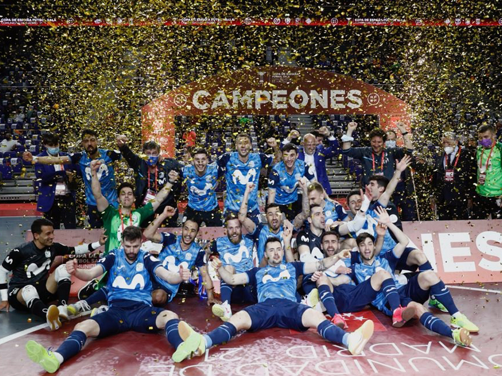 El equipo torrejonero, Movistar Inter, campeón de la Copa de España de fútbol sala
