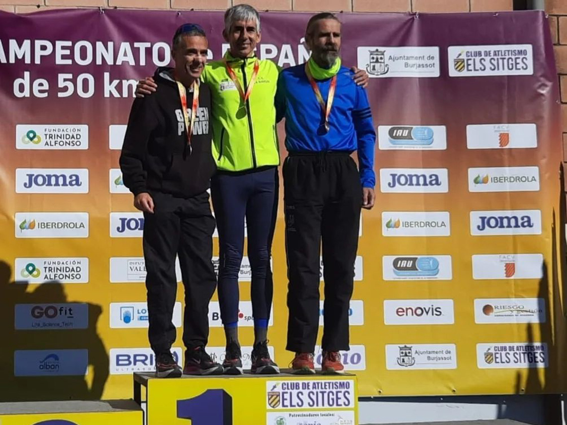 El torrejonero, Francisco Martínez, campeón de España de 50 kilómetros ruta en la categoría de Máster 50