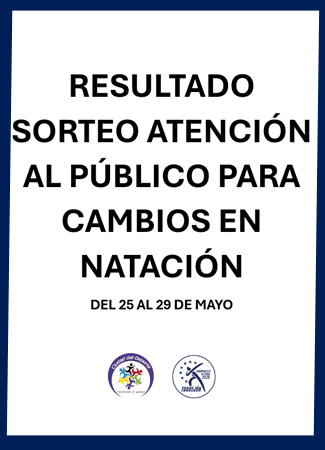 Resultado sorteo natacion