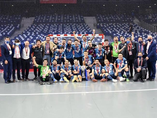 El equipo torrejonero, Movistar Inter, campeón de la Copa de España de fútbol sala