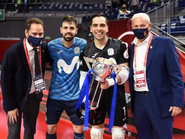 El equipo torrejonero, Movistar Inter, campeón de la Copa de España de fútbol sala