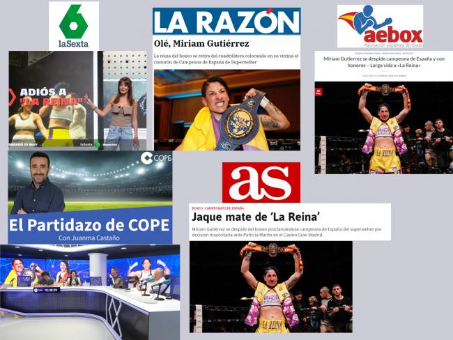 La torrejonera, Miriam Gutiérrez, se retira del boxeo ganando el campeonato de España del peso superwelter