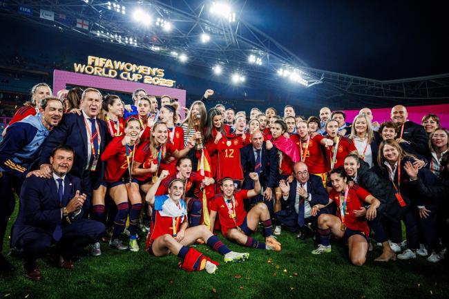 El entrenador torrejonero, Kenio Gonzalo, miembro del cuerpo técnico de la selección española que se ha proclamado campeona del mundo