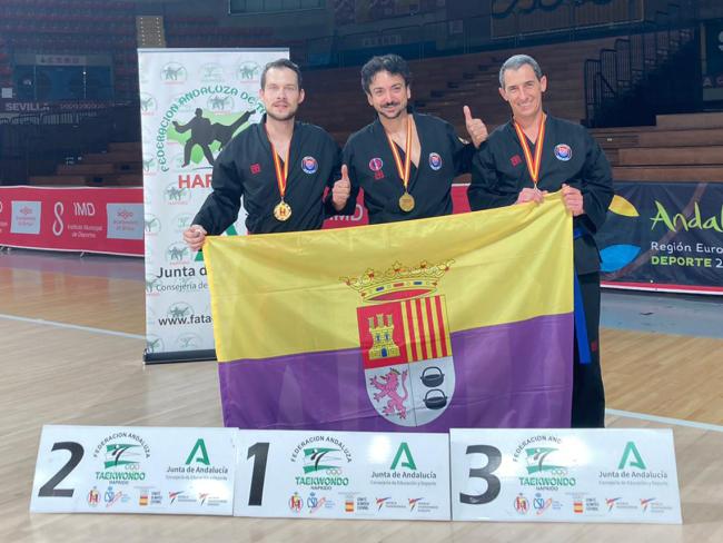 Jesús Rodríguez, Manuel Cobos y Marcos Parra lograron medalla de el Campeonato de España de Hapkido