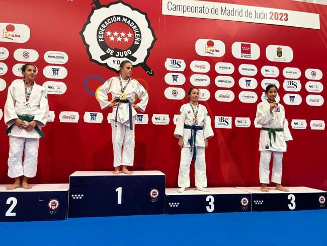Manar Nadi Hmamcha, medalla bronce en infantil -44 kilos,