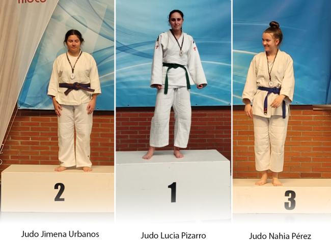 Lucía Pizarro se colgó la medalla de oro, Jimena Urbanos la de plata y Nahai Pérez fue bronce en el Campeonato Zona y disputaron el Campeonato de Madrid