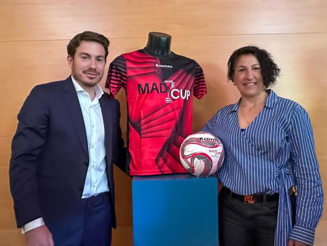  La concejala de Turismo, Miriam Gutiérrez, junto al director General de MADCUP, José Ortiz