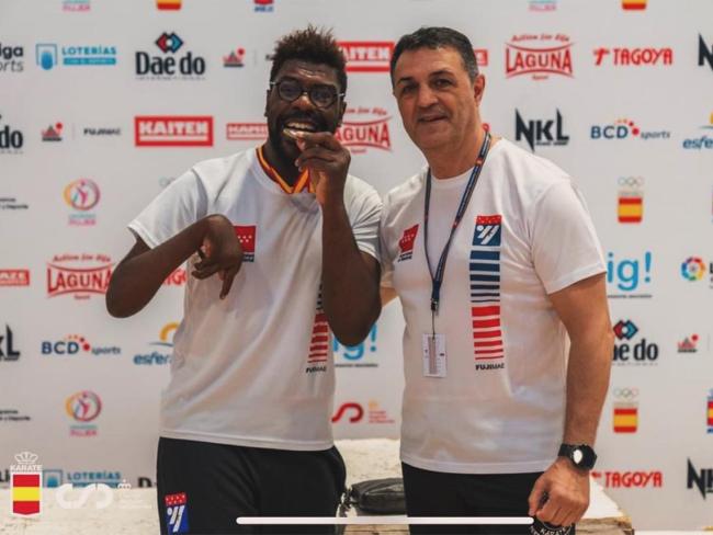 Ángel Abeso, campeón de España veterano de parakarate en la modalidad de kata discapacidad física K40