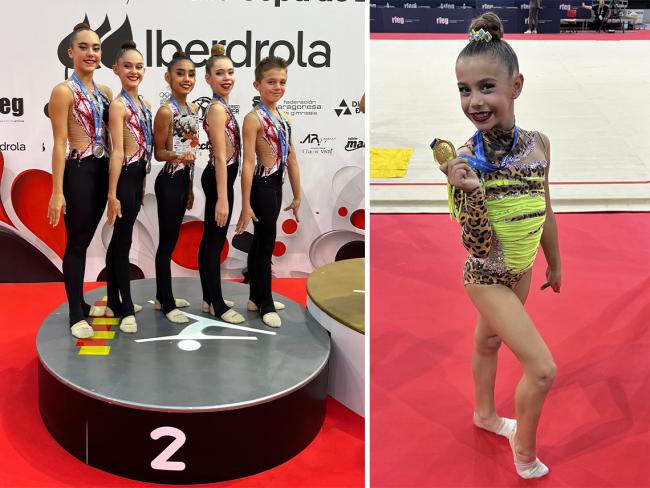  En la foto de la izquierda, Bárbara Herrera y Saúl Rodríguez, en los extremos. En la foto de la derecha, Vera Becerra