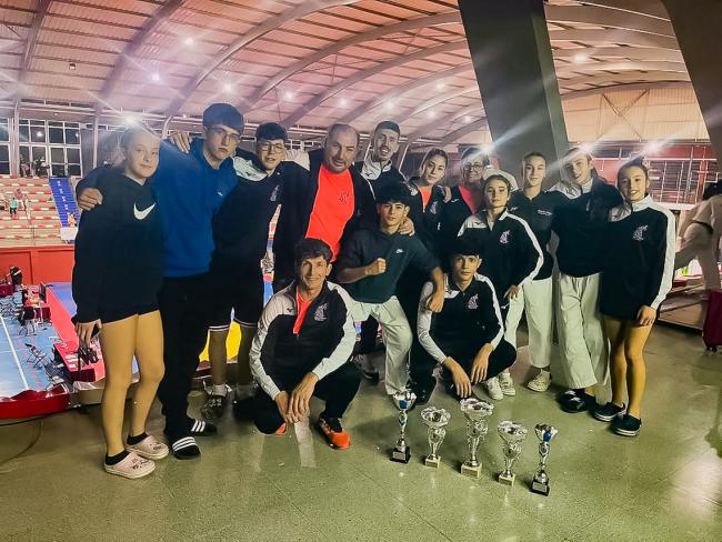 Miembros del Club Sakura en la Copa de España de Granadilla