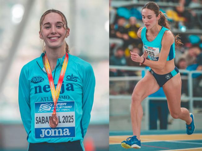 La atleta torrejonera, Andrea Moreno, medalla de bronce en 800 metros en el Campeonato de España en pista cubierta en categoría sub-23