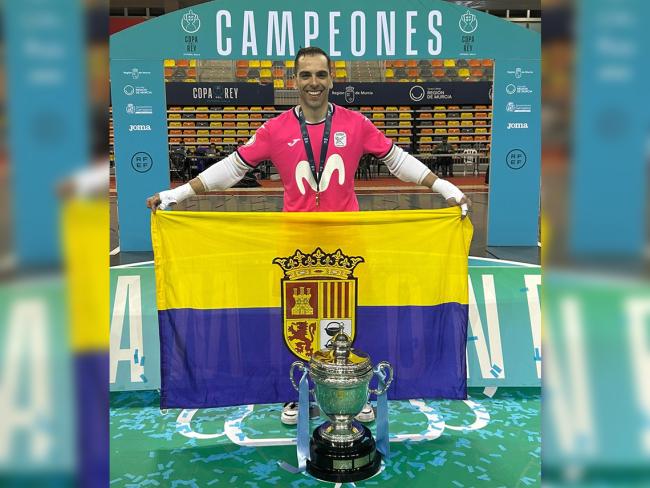 El portero torrejonero, Jesús Herrero, uno de los jugadores más destacados de todo el torneo