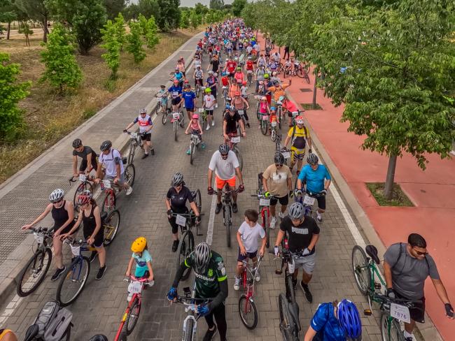 El Día de la Bici de Torrejón de Ardoz volvió a ser un éxito de participación con más de 2.000 personas
