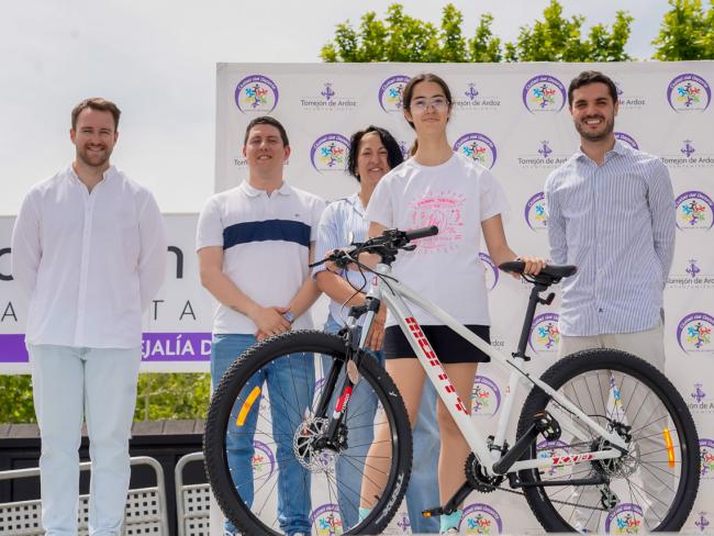 Al finalizar la prueba hubo sorteo de bicicletas entre los participantes
