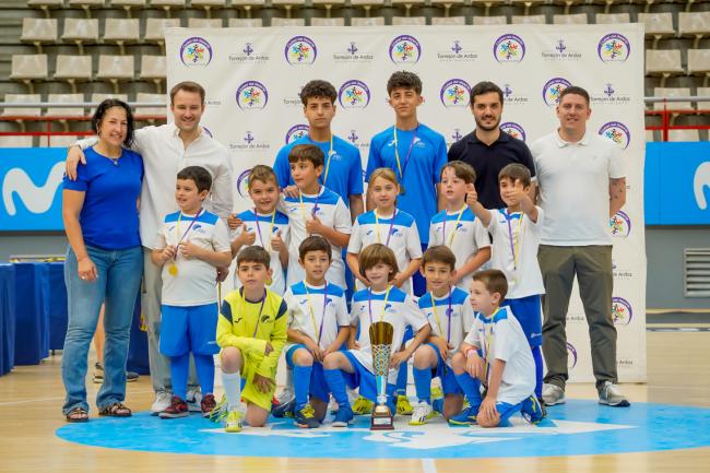 Premiados de las competiciones locales de fútbol sala categoría prebenjamín de la temporada 2024-2025