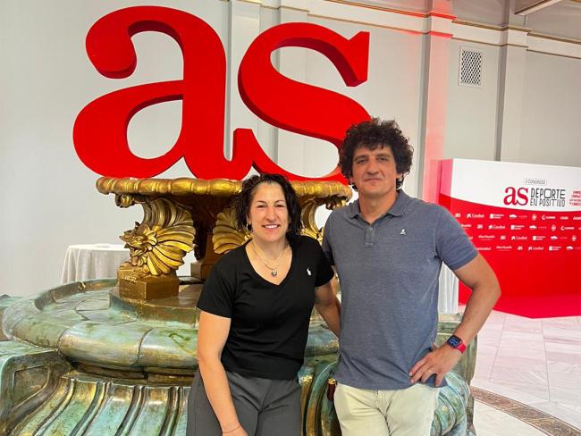 Miriam Gutiérrez y Jero García en el II Congreso AS Deporte en Positivo