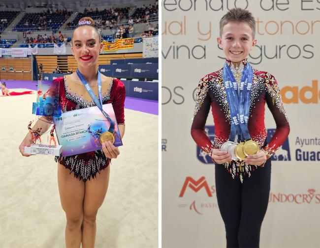 Bárbara Herrera y Saúl Rodríguez, del Club Gimnasia Rítmica San Fernando de Henares