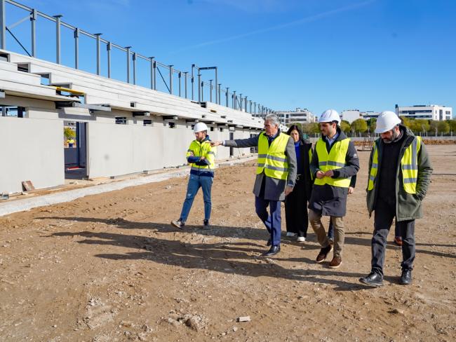 Visita a las obras de la Ciudad Deportiva de la RFFM