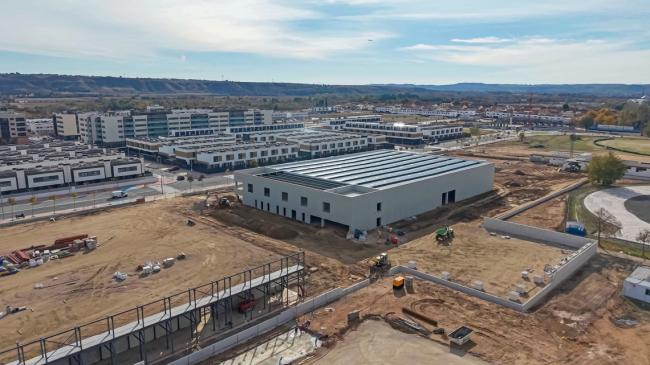 Vista aérea de las obras