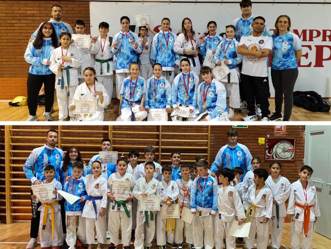 Participantes en el Campeonato Escolar del Club Karate Torrejón de Ardoz Tomás Herrero