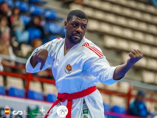 Ángel Abeso Makuy, del Club Karate Torrejón de Ardoz Tomás Herrero