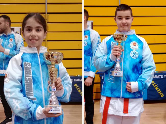 Karatecas medallistas en el Campeonato de Madrid