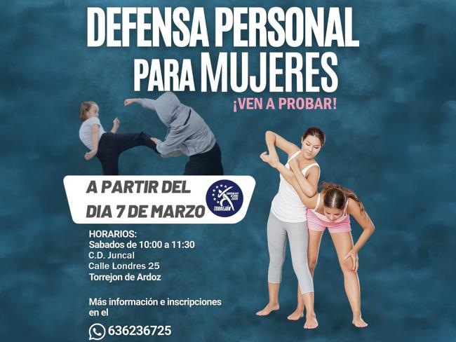 Clases de defensa personal para mujeres en el CD El Juncal 