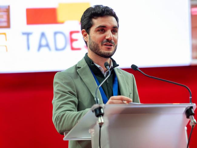 El alcalde, Alejandro Navarro, inaugurando el II Congreso Nacional de Deporte y Municipalismo