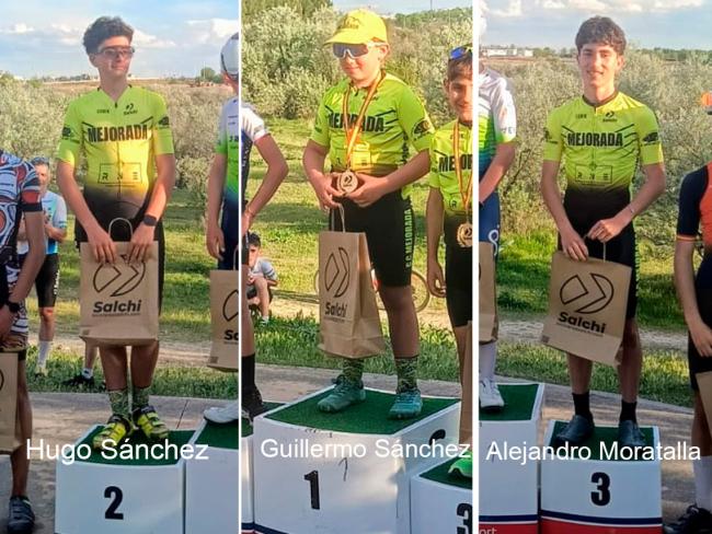 Siete torrejoneros se suben al podio en el Gran Premio de Coslada de ciclismo MTB-Gravel 