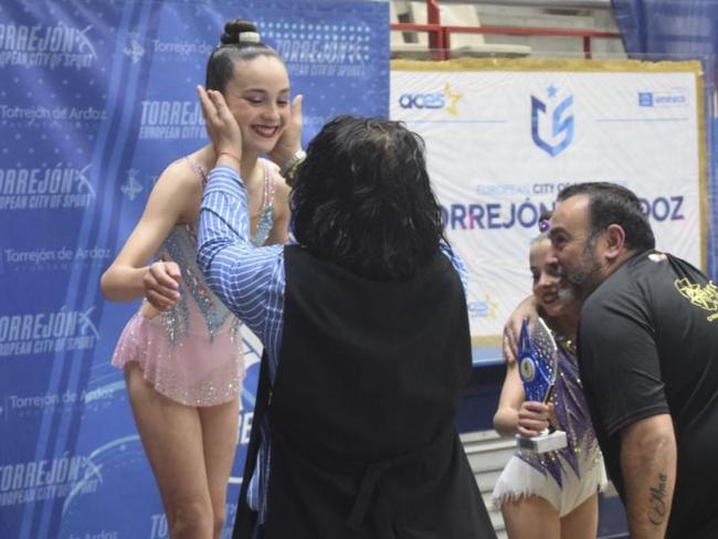 Miriam Gutiérrez en la entrega de premios de la 28ª edición del “Trofeo Parque Cataluña”