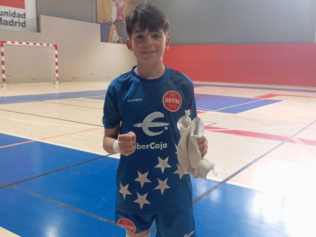 Álex Jiménez, integrante de la Selección de Madrid sub-12