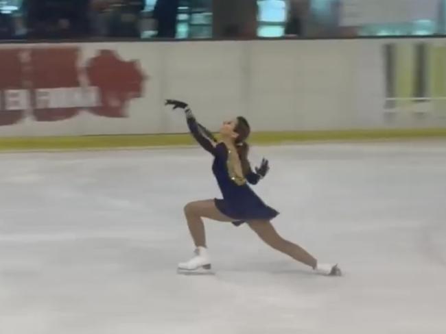 Ana Verónica González, en uno de los momentos de la competición