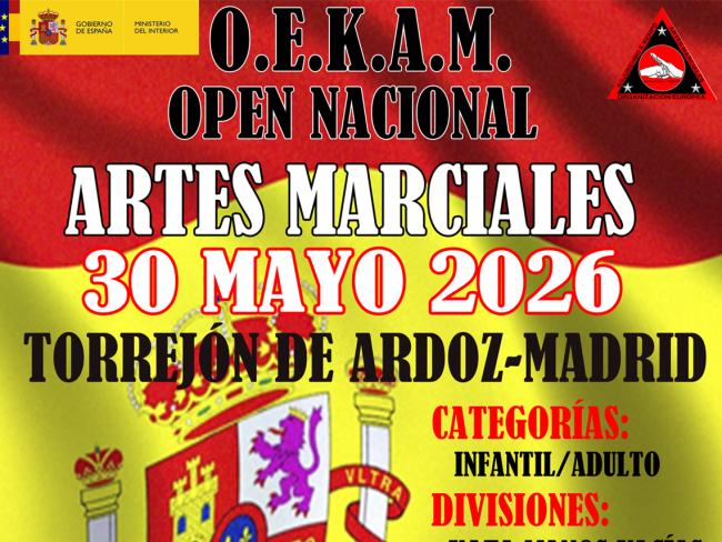 Una nueva edición del Open Nacional de Artes Marciales protagoniza la agenda deportiva