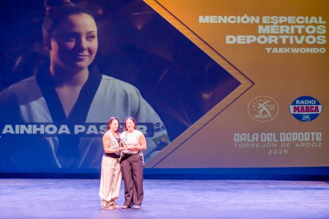 Menciones especiales por méritos deportivos: Ainhoa Pastor: Campeona de España Sub-21 de Taekwondo