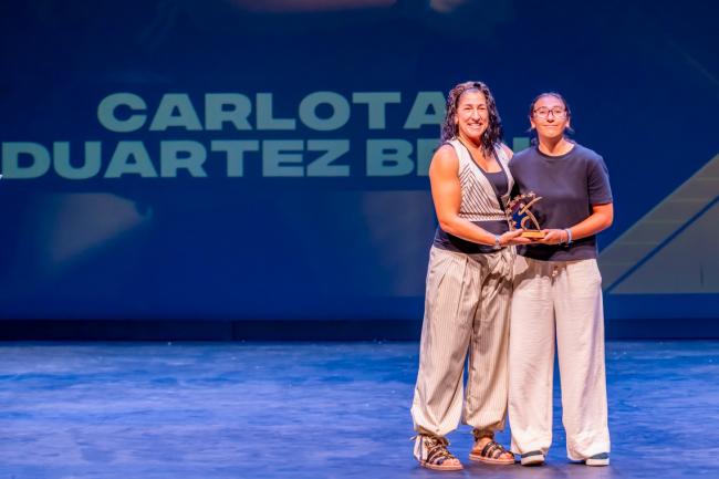 Menciones especiales por méritos deportivos: Carlota Duartez Berl: Campeona de España de Padel Infantil