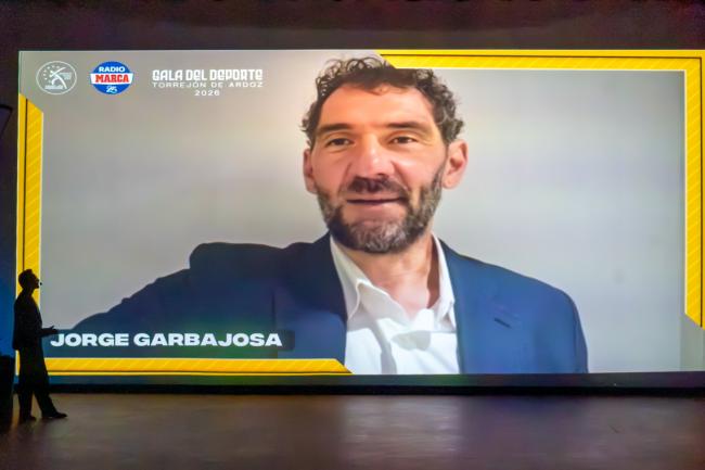 Jorge Garbajosa envió un vídeo de agradecimiento por el Premio Patrimonio del Deporte