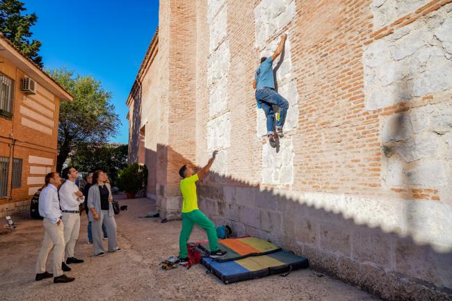 Las paredes de algunos edificios de la Zona Centro se convertirán en muros de escalada durante este fin de semana